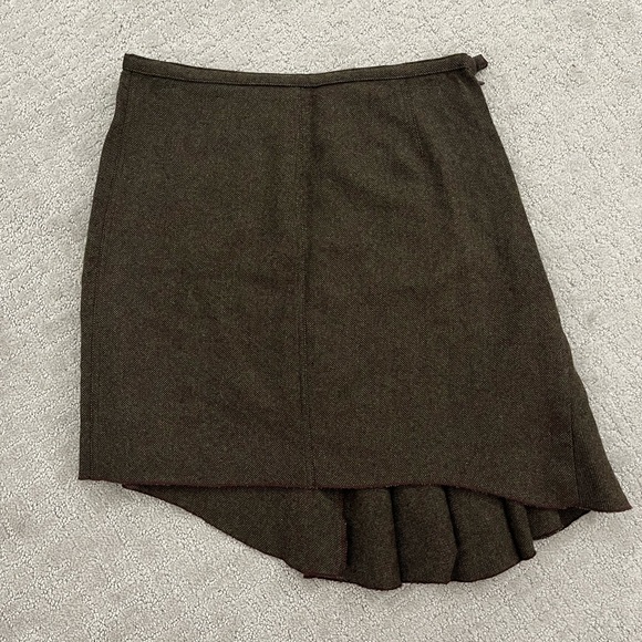 DVF Diane Von Furstenberg 100% wool Giatello asymmetrical skirt, size 2 - Picture 1 of 8